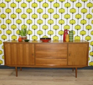 60er Jahre Sideboard Royal Board of Sweden 178cm mid century 3 Schubladen retro - Bild 1 von 14