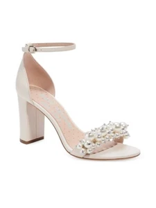 $278 NIB Kate Spade Rosa Pearl Leather Heels - Picture 1 of 9