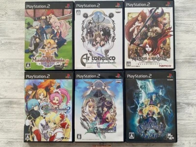 SONY PS2 Mana Khemia 1 2 & Ar Tonelico 1 2 & Venus & Braves & Grim Grimoire set - Image 1 of 4