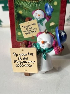 Millenium Snowma’am Christmas Hallmark Keepsake Ornament New In Box - Picture 1 of 12