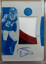 2022 National Treasures Printing Plates Cyan Auto Jersey DEREK STINGLEY JR (#1/1