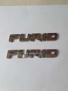 Citroën C2 FURIO Chrome Badges Not VTR VTS GTI SAXO - Picture 1 of 5