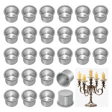 50 Stück Mini Kerzenhalter aus Metall Kerzeneinsätze Aluminium Kerzenleuchter