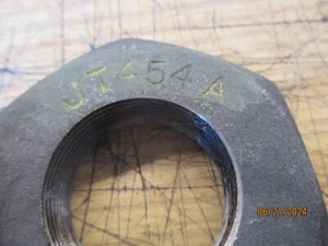 MINNEAPOLIS-MOLINE ZAE/ZAU REAR AXLE NUT  #JT454A USED ORIGINAL GOOD CONDITION - Picture 1 of 4