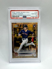 2022 Topps Gilded Collection Jarren Duran Mini Diamond Gold Etch 47/50 PSA 10