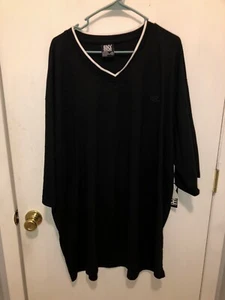 NWT Enyce Mens SZ 5X Black V Neck Short Sleeve Shirt - Picture 1 of 3