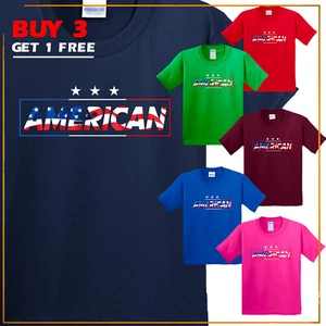 American USA Flag Kid's T-Shirt 4th Of July Independence Day Patriotic Gift Tee - Picture 1 of 14