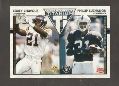 2002 Private Stock Titanium Red #143 Phillip Buchanon RC, Miami Hurricanes #/275 - Image 1 of 2