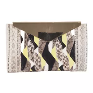 JIMMY CHOO Charlize Envelope Clutch XL Pythonleder Luxus Designer OP: 790 € - Bild 1 von 20