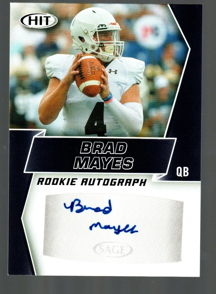 2019 SAGE HIT Autographs Black #A8 Brad Mayes  - Image 1 of 1