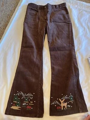 Pantalones de pana Gymboree Mountain Cabin talla 10 plus marrón GB 4 Foto 1 de 2