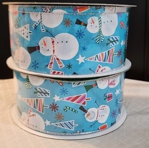 NEW 2 Rolls Holiday Kirkland Wire-edged Ribbon, 100 yards total - Picture 1 of 4