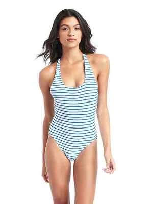 Gap Women's White & Blue Stripe One Piece Swim Suit Sz. XS NWT - Image 1 of 4