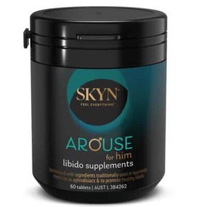 Skyn Arouse For Him Libido Supplements 60 Tablets Horny Goat TGA Approved - Picture 1 of 3