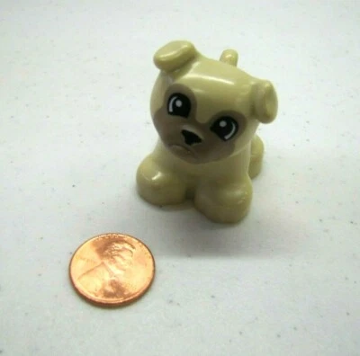 Lego Duplo Tan Puppy Dog Pug Animal House Pet Farm Village House Part - Image 1 of 3