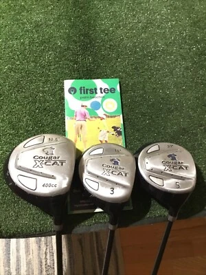 Cougar X-Cat Woods Set (43.5” Driver, 3W, 5W) Seniors Uniflex Graphite Shafts - Image 1 of 4