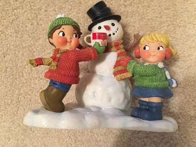 Campbells Soup Kids With Snowman Soup Warms the Soul Figurine New without Box - Image 1 of 4