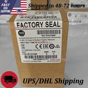 New Factory Sealed AB 1794-IB10XOB6 SER A Flex I/O Digital Combination Module - Picture 1 of 3