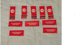 CONTINENTAL AIRLINES VINTAGE LOT OF 10 MATCHBOOKS NOS - Picture 1 of 3