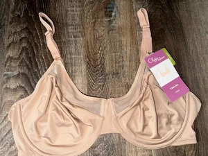Olga ~ Women's T-Shirt Bra Underwire Unlined Beige By Warner's ~ 38DD - Picture 1 of 4