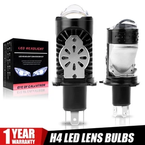 2X LHD/RHD H4 Bi-LED Proyector Lente Alto/Bajo Faro Mini Bombillas 100W Kit de Reequipamiento - Imagen 1 de 18