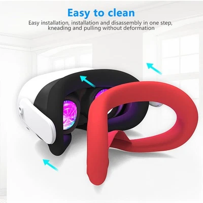 Silicone Protective Cover Kit for Meta For Quest3S VR Headset 7 Pieces - Image 1 of 4