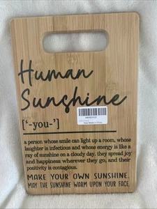 Cutting Board /Bamboo Small 12 Inch Best Friend Gift. New In Pkg Charcuterie - Picture 1 of 3