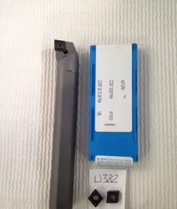 1 NEW 3/4" CARBIDE BORING BAR C12-SCLCR-3 W/ VALENITE CCMT 32.52 INSERTS (U382) - Picture 1 of 8