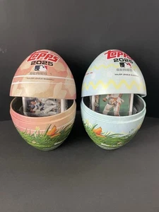 2025 TOPPS Series 1 (2) Holiday Eggs With 30 Base Cards And 1 Stars Of MLB Card. - Picture 1 of 3