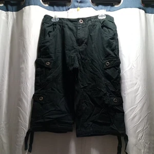 Carbon Mens Black Shorts Size 30 With 8 Pockets - Picture 1 of 9