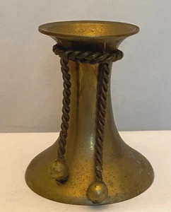 Messing Kerzenhalter - verzierter Rand - 3" hoch Vintage - Bild 1 von 4