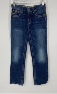 Ariat Boys Blue Medium Wash Denim Slim Fit Straight Leg Jeans Size 14 - Picture 1 of 6