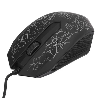 Black A30 Optical Mouse Wired Professional Gaming For LOL Colorful Backligh OU - Image 1 of 4