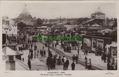 London Postcard - Amusement Park, British Empire Exhibition, Wembley DC244 - Image 1 of 2