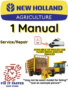 NUEVO HOLLAND 103 STACKCRUISER BALE WAGON MANUAL DE REPARACIÓN PDF USB - Imagen 1 de 2