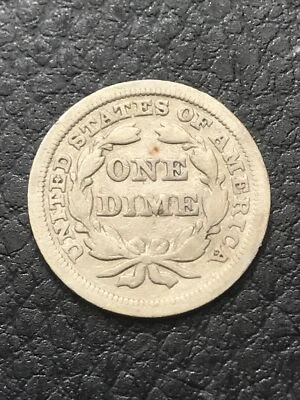 1850 Seated Liberty Dime Philadelphia Mint Silver Coin - Image 1 of 4