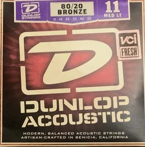 BRAND NEW - Jim Dunlop Acoustic Guitar String Set Gauge 11 (Bronze) - Picture 1 of 1