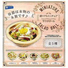 Miniature salad bowl Mascot Capsule Toy 5 Types Full Comp Set Gacha New Japan