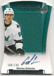 Nikolay Goldobin 15-16 UD Contours Rookies Jersey & Autograph Signature /199 - Picture 1 of 1