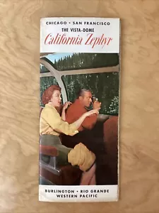 The California Zephyr Vista-Dome - Route Description & Amenities Brochure 1966 - Picture 1 of 4