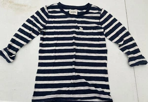 Abercrombie-Shirt Jugend Mädchen Medium dunkelblau und weiß - Bild 1 von 1