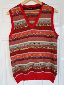 Paul Smith Signiture Stripe Cashme Blend, Sleeveless Jumper, Knitted, Fair Isle - Picture 1 of 8