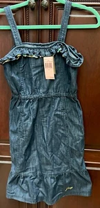 Juicy Couture Ruffle Grand Lightweight Denim Sundress Dress 14 Girls BNWT - Picture 1 of 9