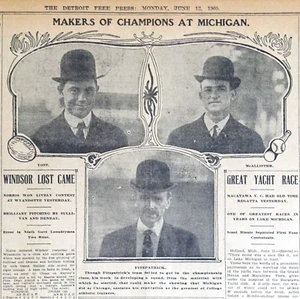 1905 Sports Page - Makers of Champions Michigan Wolverines, Fielding Yost - Picture 1 of 2