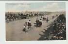 POSTCARD INDIAN PONY RACES - RED FEATHER WINS - CROW FEET SECOND