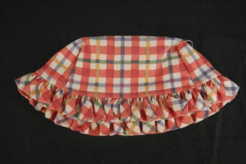 Longaberger Basket Liner Parsley Botanical Fields 2242035 Plaid Red Blue Cover
