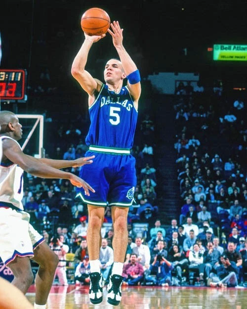 Póster de baloncesto de la NBA con impresión fotográfica brillante de los Dallas Mavericks Jason Kidd Foto 1 de 1