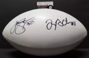 JOE STANLEY & MARQUISE GOODWIN Autographed SF49ers Wilson Football. JSA - Picture 1 of 7