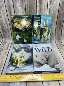Guidepost Books Listening to the Animals Lot 4 working rescue angels wild HC/DJ - Picture 1 of 20