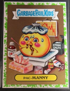 GARBAGE PAIL KIDS 2018 We Hate the 80s GREEN Video Games #4b PAC-MANNY - Bild 1 von 3